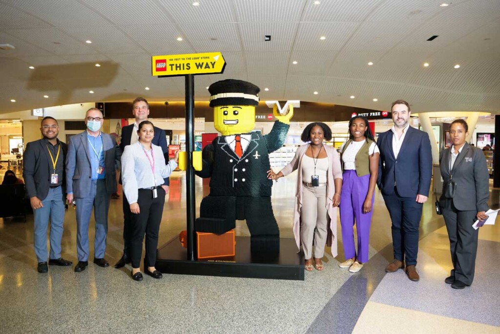 LIFE-SIZED LEGO® MODEL UNVEILED AT THE NEWLY OPENED LEGO AIRPORT STORE AT JFK TERMINAL 4