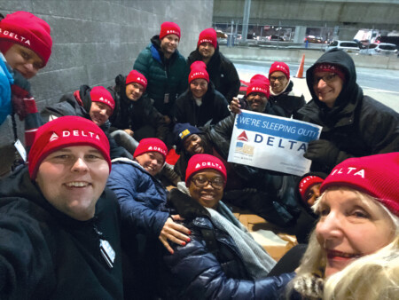Delta Air Lines at JFK Participates in the Annual Sleep Out America Event