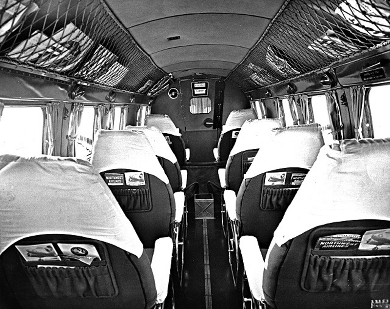Northeast Yellowbirds New York Airport Northeast Airlines Lockheed L-10A Electra Interior