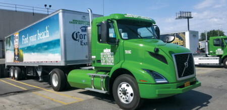 Replacing Older Diesel Trucks With Cleaner Trucks for a Greener New York City Manhattan Beer CNG Tractor