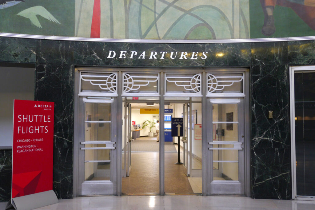 Marine Air Terminal Departure Doors to Shuttle Flights Metropolitan Airport News