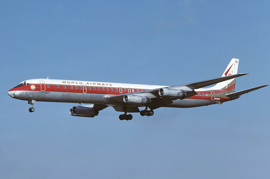 The Multiple Roles of World Airways New York Airport McDonnell-Douglas DC-8-63CF