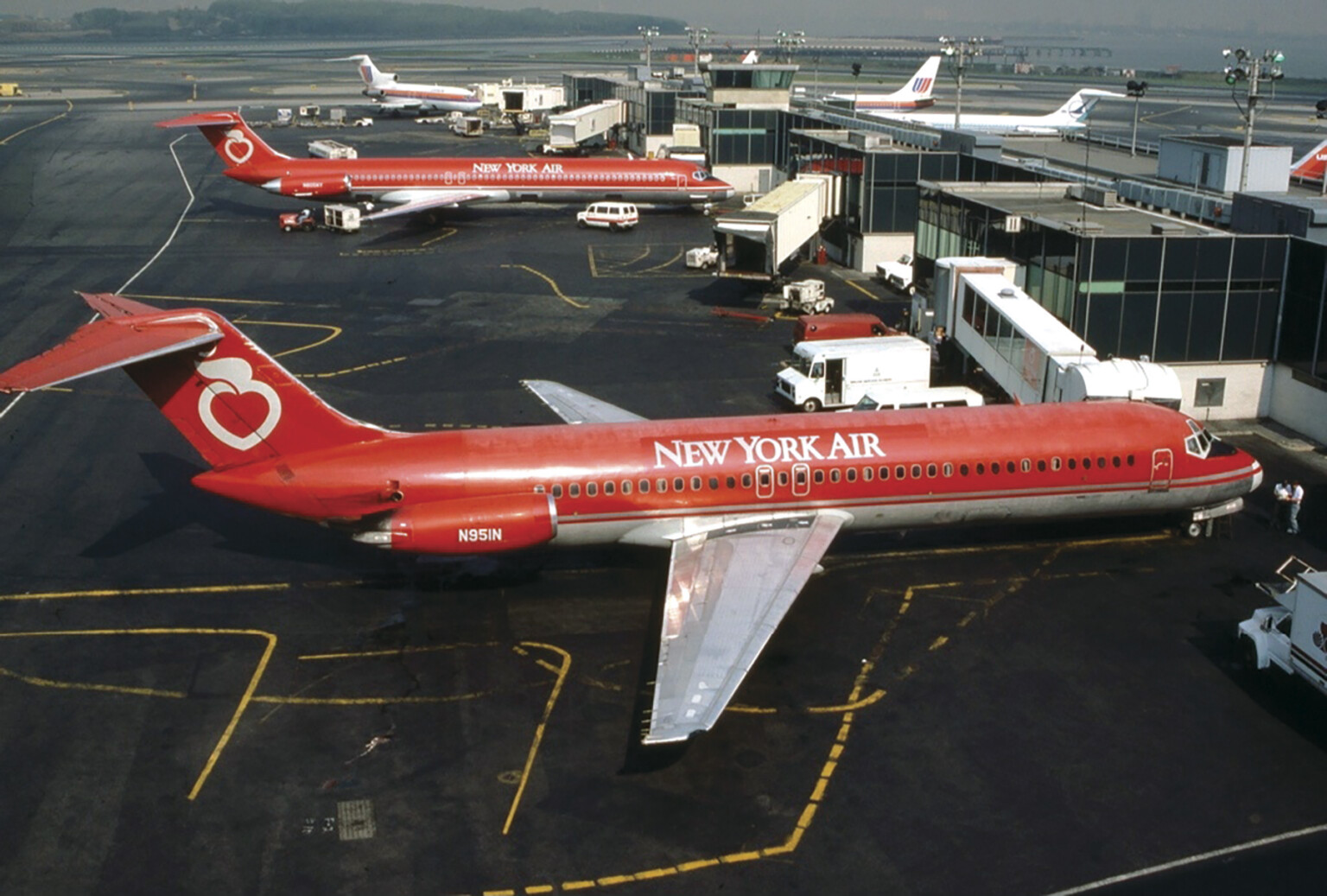 New York Air McDonnell Douglas DC-9-31 at LaGuardia Airport.