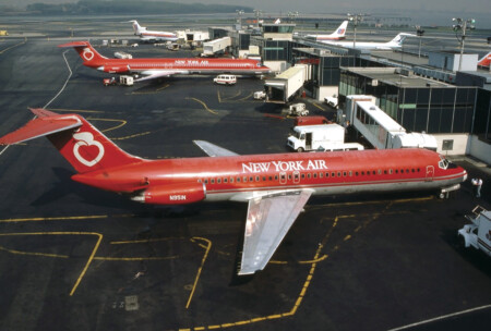 New York Air McDonnell Douglas DC-9-31 at LaGuardia Airport.