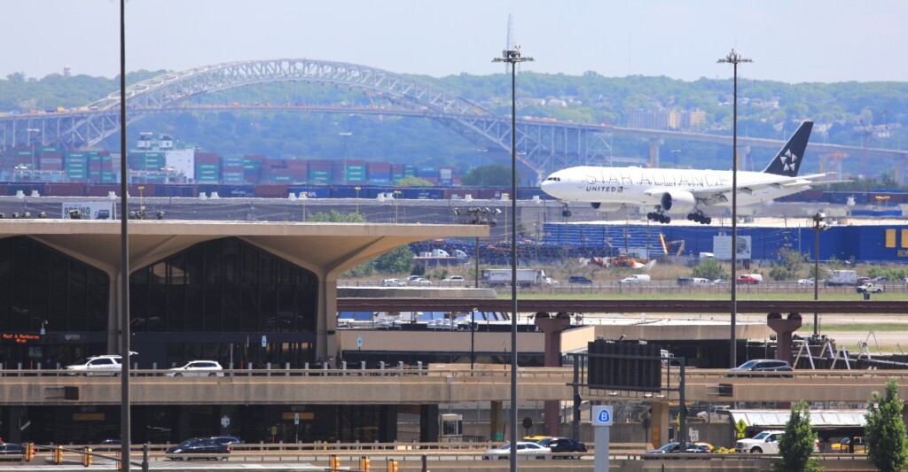 Newark Airport Landing