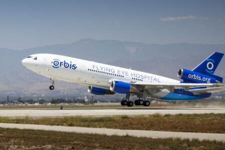 Orbis Unveils New Plane & Technology To Fight Blindness Orbis Jet takeoff Metropolitan Airport News