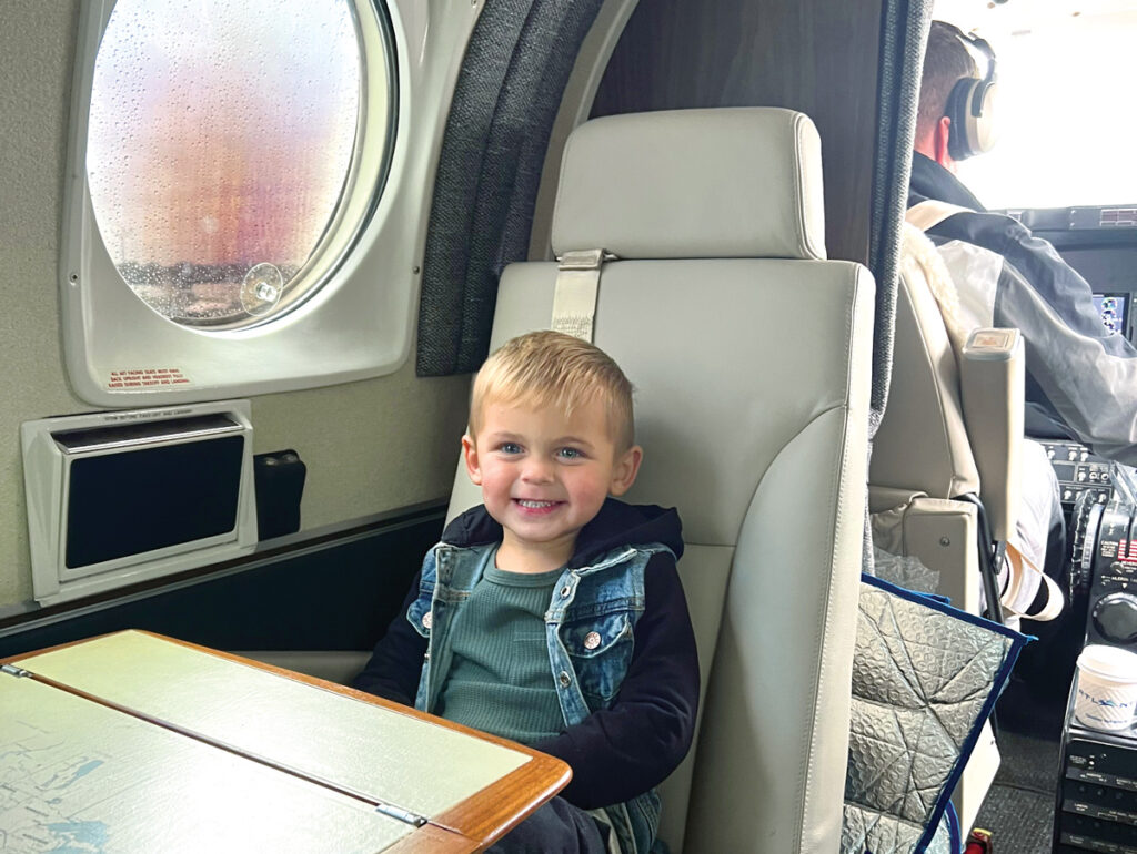 Tommy was diagnosed with a rare disease just 10 days after birth. To get the care he needed, he would have to travel 7 hours to Pittsburgh from his home on Long Island. PALS Skyhope has provided Tommy flights to his treatment for over two years, reassuring his parents that they have one less thing to worry about. (PALS SKYHOPE)