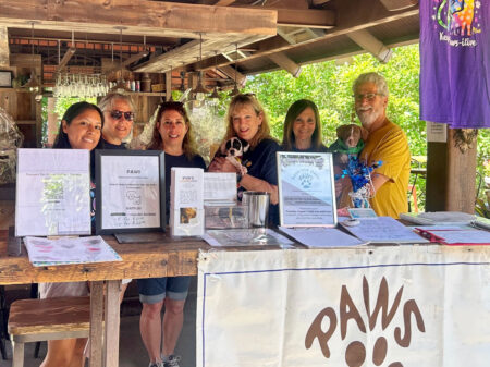 My Favorite Breed Is ‘Rescue’ PAWS volunteers at fundraising event.