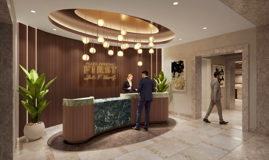 Plaza Premium Group to Develop and Operate Two Independent Lounges at NTO Rendering of Plaza Premium First lounge entrance.