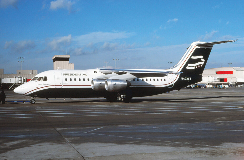 Capital Connections With Presidential Airways New York Airport Presidential Airways British Aerospace BAe-146-200
