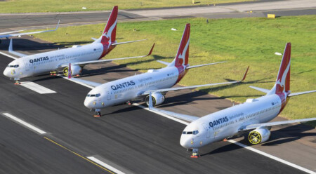 QANTAS PARKS SURPLUS AIRCRAFT