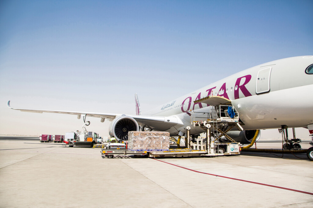 Qatar Cargo Aircraft belly hold