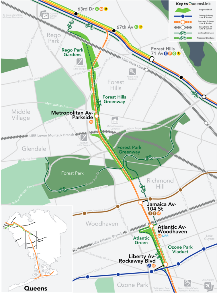 QueensLink Map