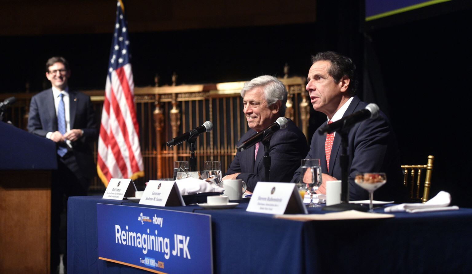 Governor Cuomo, joined by Rick Cotton, Executive Director of the Port Authority of New York and New Jersey and Steven Rubenstein, the President of ABNY, outlined the groundwork for a brand new transformed John F. Kennedy Airport