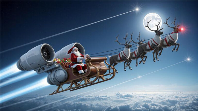 Santa Sleigh GE Jet Engine