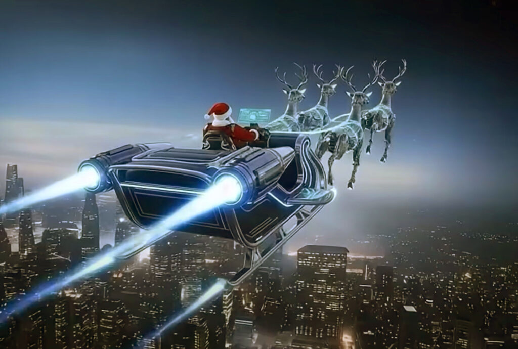 Santa Sleigh GE Jet Propulsion