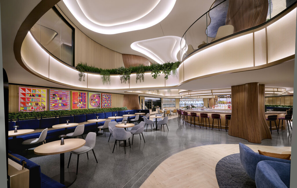 Chase Announces the Opening of Chase Sapphire Lounge by The Club at LaGuardia Airport’s Terminal B New York Airport Sapphire Lounge LGA JASON SCHMIDT 110923 B11232163587 MAIN LOUNGE 0183v31 Metropolitan Airport News