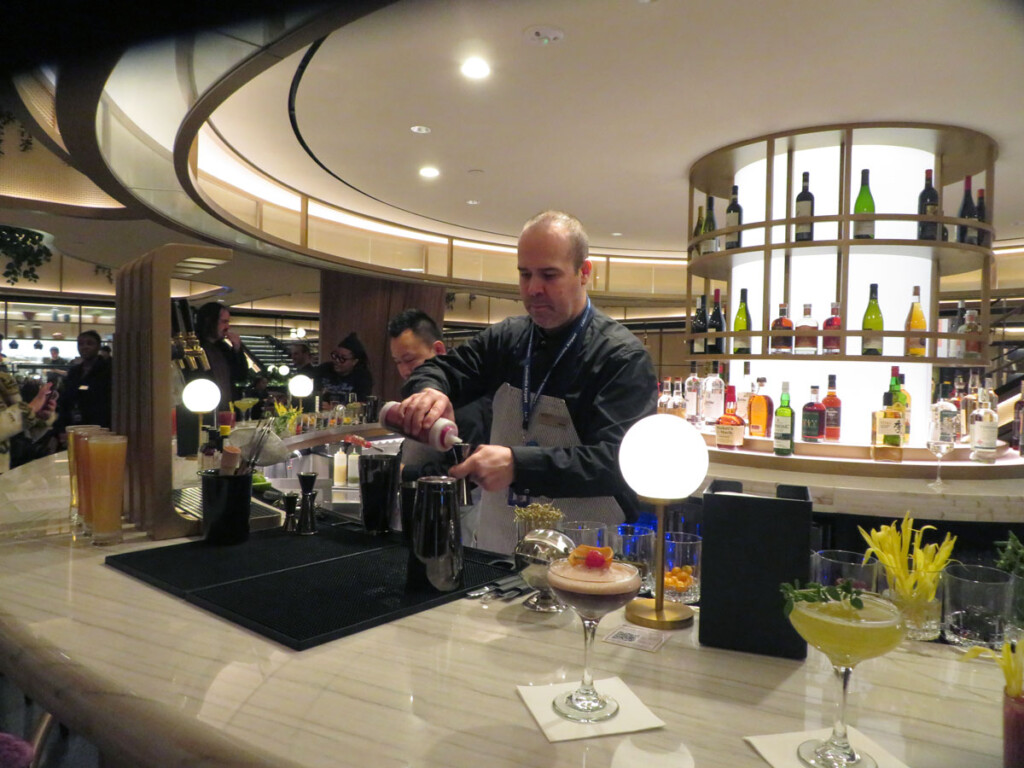 Chase Announces the Opening of Chase Sapphire Lounge by The Club at LaGuardia Airport’s Terminal B New York Airport Signature Cocktails at the Chase Sapphire Lounge Bar Metropolitan Airport News
