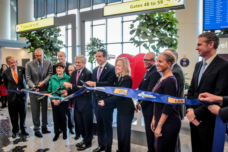 Skanska USA Celebrates Opening of First New Gates in LaGuardia Airport Redevelopment Skanska USA LaGuardia Airport