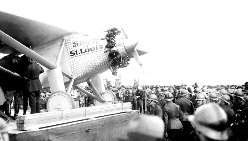 The “Spirit of St-Louis” at Le Bourget airport