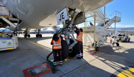 Airport ground handling by Swissport Korea