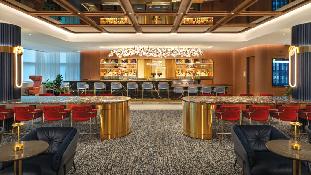 The Capital One Lounge at Terminal 4