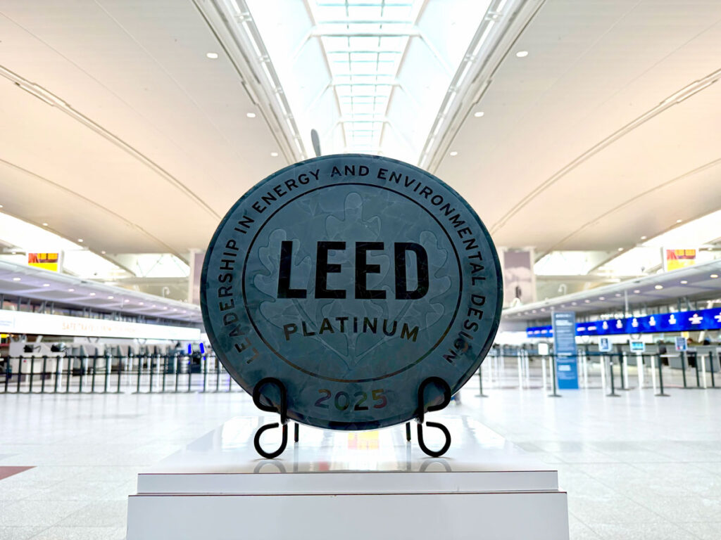 JFK T4 Awarded LEED Platinum Recertification as T4 Transformation Advances New York Airport Terminal 4 LEED Platinum Metropolitan Airport News