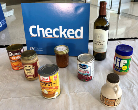 Thanksgiving TSA Checked bag foods
