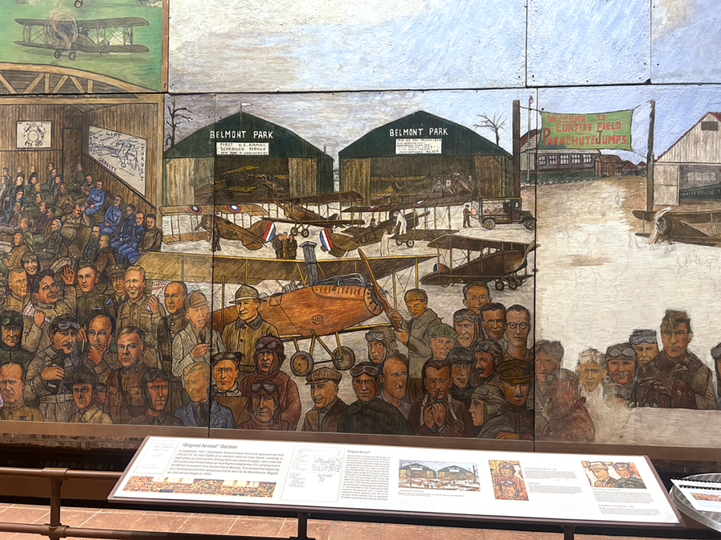 The Aline Rhonie Mural at the Cradle of Aviation Museum