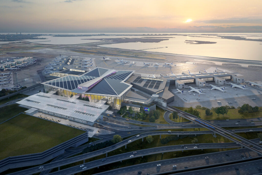 The New Terminal One at John F. Kennedy International Airport is a bold and exciting project to develop a best-in-class international terminal that will serve as an anchor terminal in the Port Authority's $19 billion transformation of JFK into a global gateway to the New York metropolitan area and the United States.