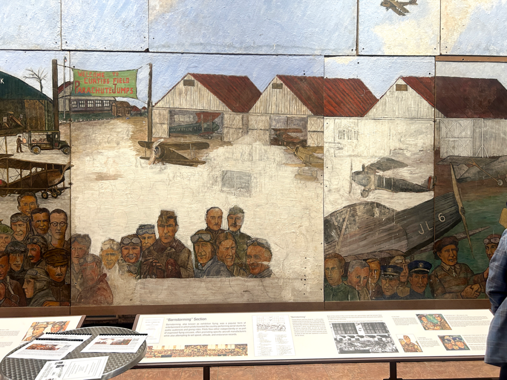 The Aline Rhonie Mural at the Cradle of Aviation Museum