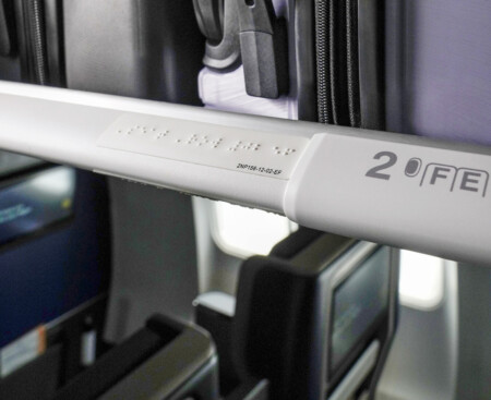 First Braille-equipped aircraft now flying and the airline expects to outfit entire mainline fleet by 2026