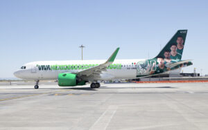 New Terminal One at JFK Partners with Viva Aerobus for NYC Operations Viva Aerobus Airbus A320 in a special livery supporting the Mexican national football team ahead of the FIFA World Cup