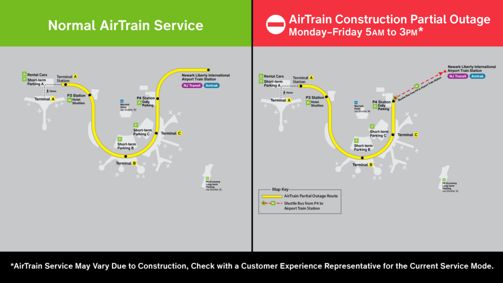 airtrain newark map Metropolitan Airport News