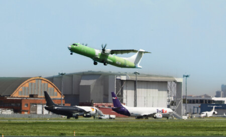 New FedEx Freighter Passes First Test Flight ATR 72-600 freighter first test flight on Sept. 16. (Source: ATR)