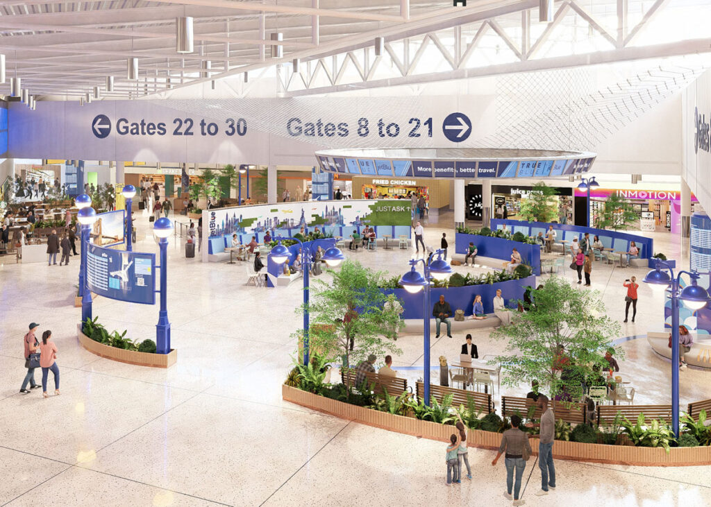 PANYNJ, JetBlue, and Fraport USA Unveil Plans for Terminal 5 Refresh at JFK New York Airport jfk terminal 5 refresh 54367476185 o Metropolitan Airport News
