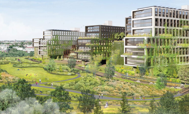 Rendering of 60 acres of public parkland. (S9 Architecture)