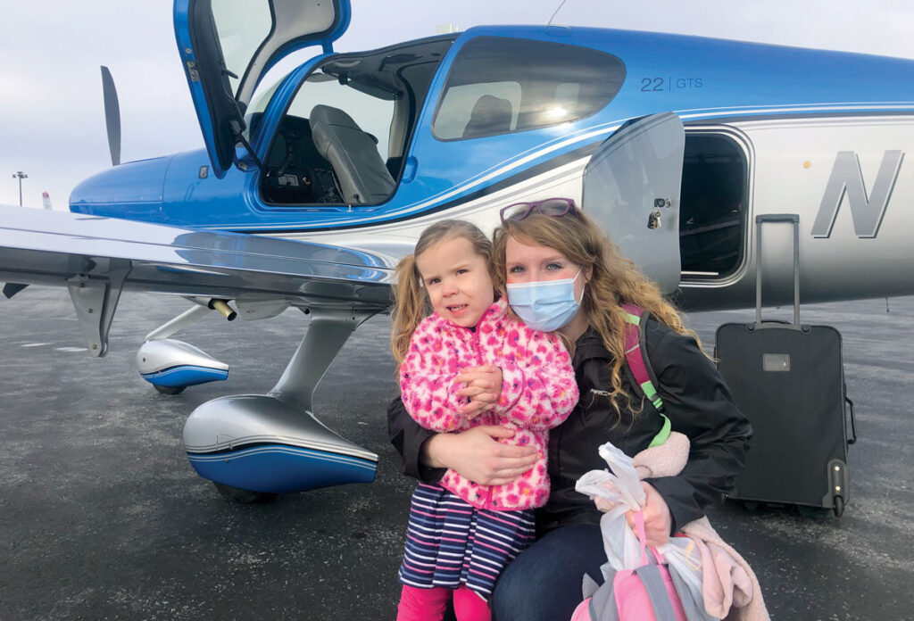 Quinlee has been flying with PALS to receive medical treatment since she was 11 months old.